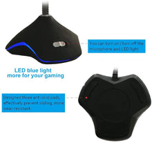Load image into Gallery viewer, XIAOKOA PC Mikrofon USB Microphone Plug and Play ,Computer Mikrofon für Windows 7/8/10 und Desktop Mikrofon mit LED Licht Gaming Microphone Gelten PS4 und Mac, Discord,YouTube,Skype,Podcast