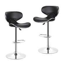 Load image into Gallery viewer, New 1 Pair High Quality PU Leather Butterfly Backrest Chair Bar Stool Gas Lift Height Adjusted Rotatable Kitchen Bar Chair HWC