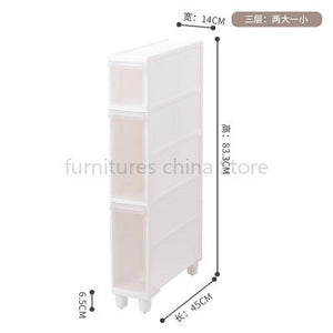Kitchen bathroom drawers quilted storage cabinets toilet storage narrow cabinet multi-layer combination plastic storage cabinet