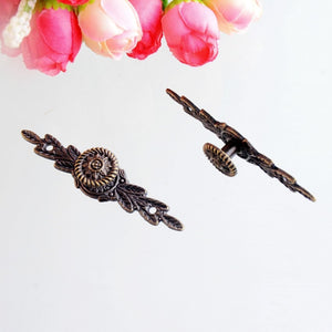 Free Shipping 10PCs Furniture Handle Leaves Carved Kitchen Cabinet Drawer Door Knobs Handle Bronze Tone 64x14mm J3089
