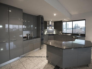 High gloss/lacquer kitchen cabinet mordern(LH-LA102)