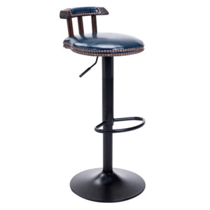INDUSTRIAL VINTAGE RUSTIC RETRO SWIVEL COUNTER BAR STOOL CAFE CHAIR WITH BACKREST RESTAURANT BAR CAFE HOME KITCHEN DECORATION